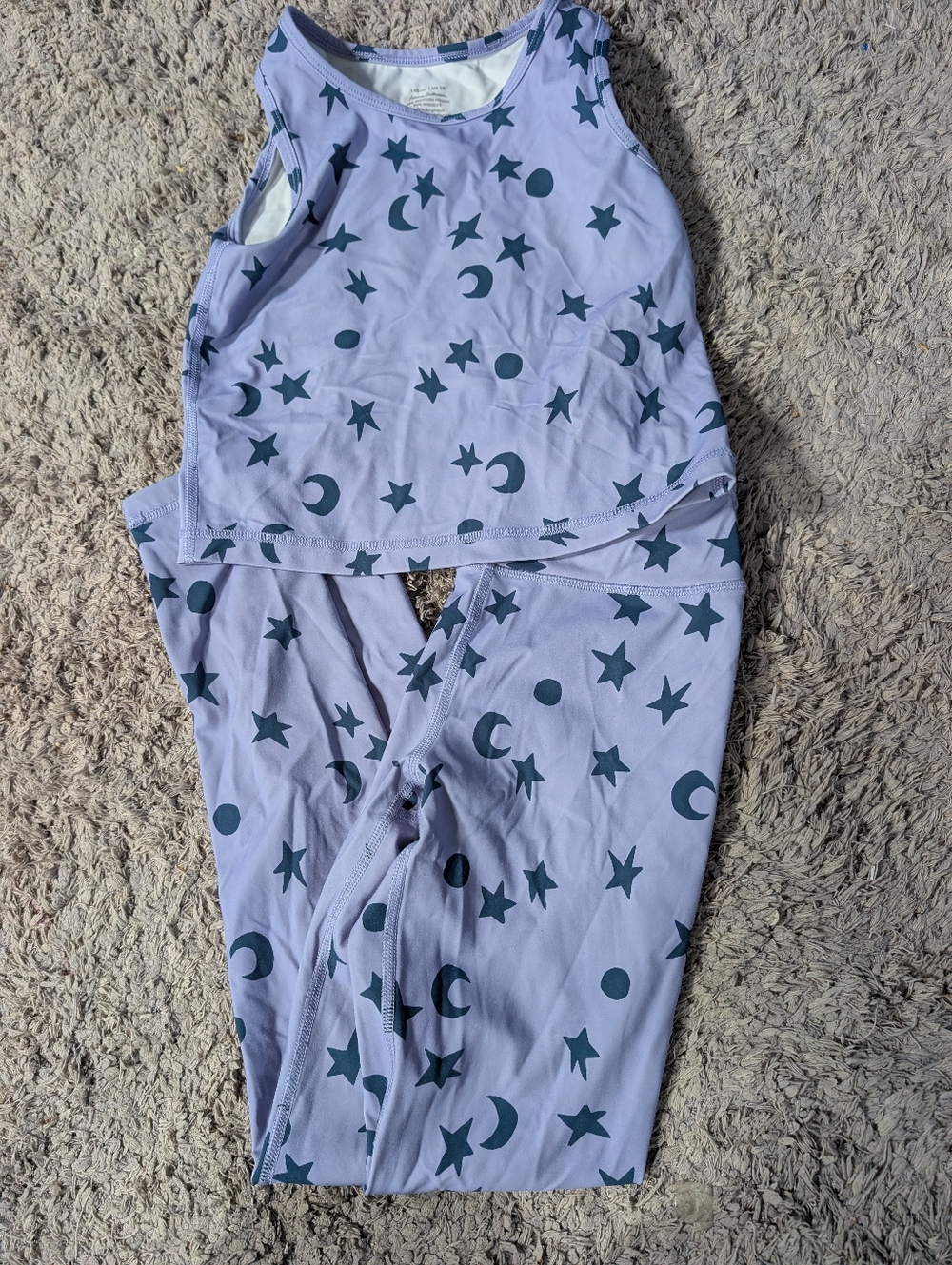 Hanna Andersson Printed Active Tank and Leggings Sz 10